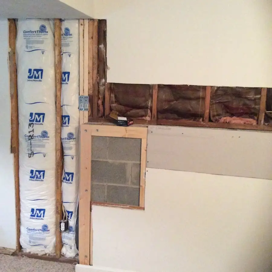 Wall insulation replacement during Structural Drying in East Windsor